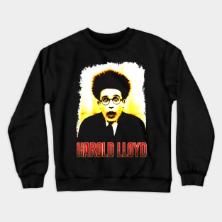 Silent Movie Star Harold Lloyd Crewneck Sweatshirt